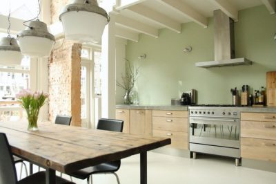 Cocinas verdes - 35 imágenes de diferentes tonalidades