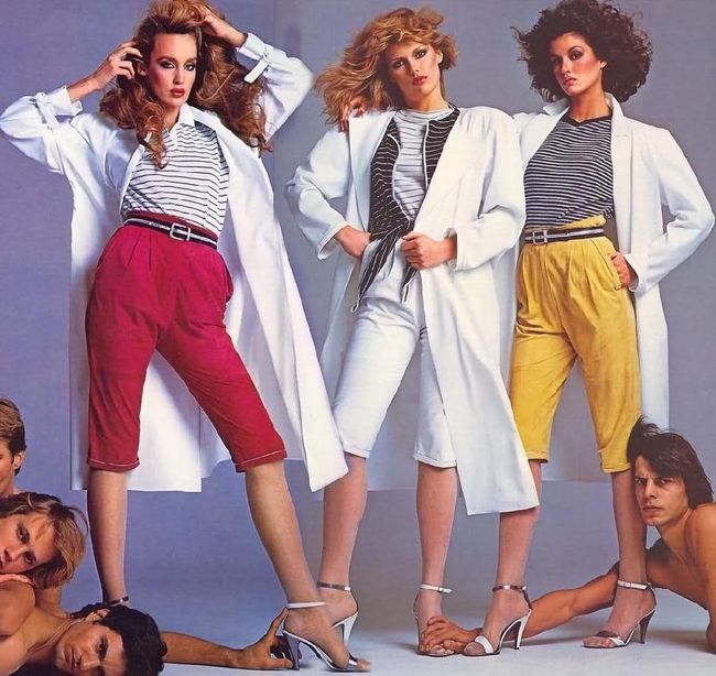 Moda de años 80 - vestimenta